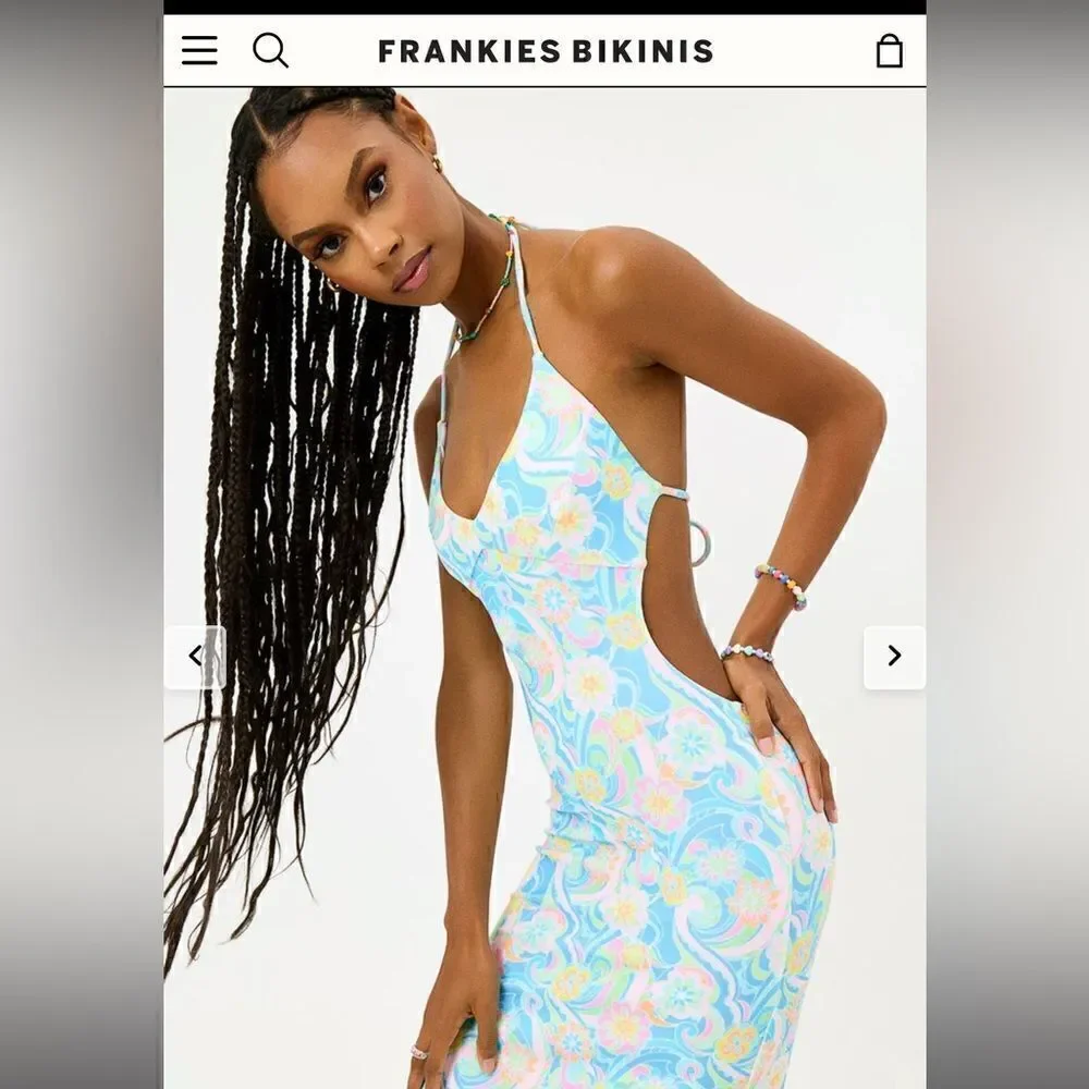 NWT Frankie’s Bikinis Terry coverup dress